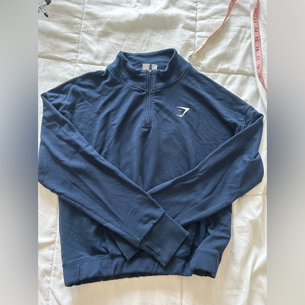 Gymshark cropped quarter zip